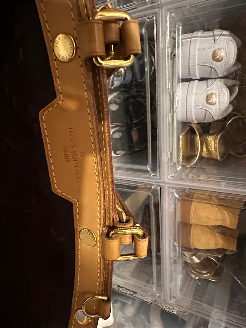 Louis Vuitton Brown Patent Vernis with Natural Vachetta Top-Handle Satchel - Picture 14 of 16